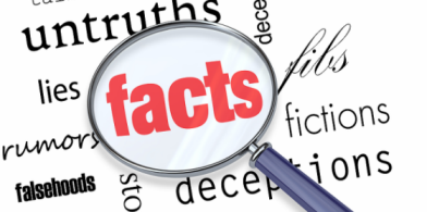 Image of magnifying glass focused on the word Facts
