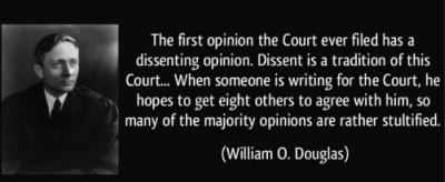 Picture of Supreme Court Justice William O. Douglas, known as The Great Dissenter